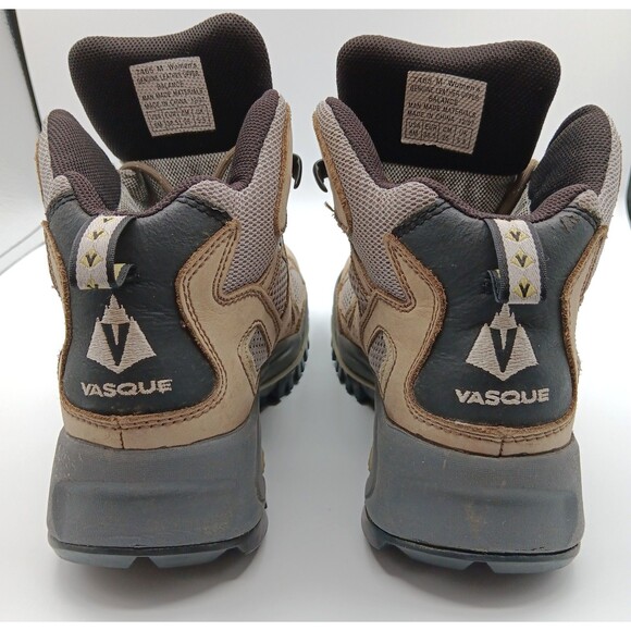 Vasque Boots Breeze Wn 8 Tan Leather Vibram Waterproof Gore-Tex Hiking Outdoor - Picture 10 of 12
